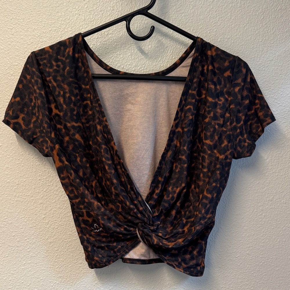 Beyond Yoga Cheetah Crop Top